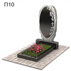 Вертикальный памятник "Зеркало в березе" - Сибирское кладбище Екатеринбург